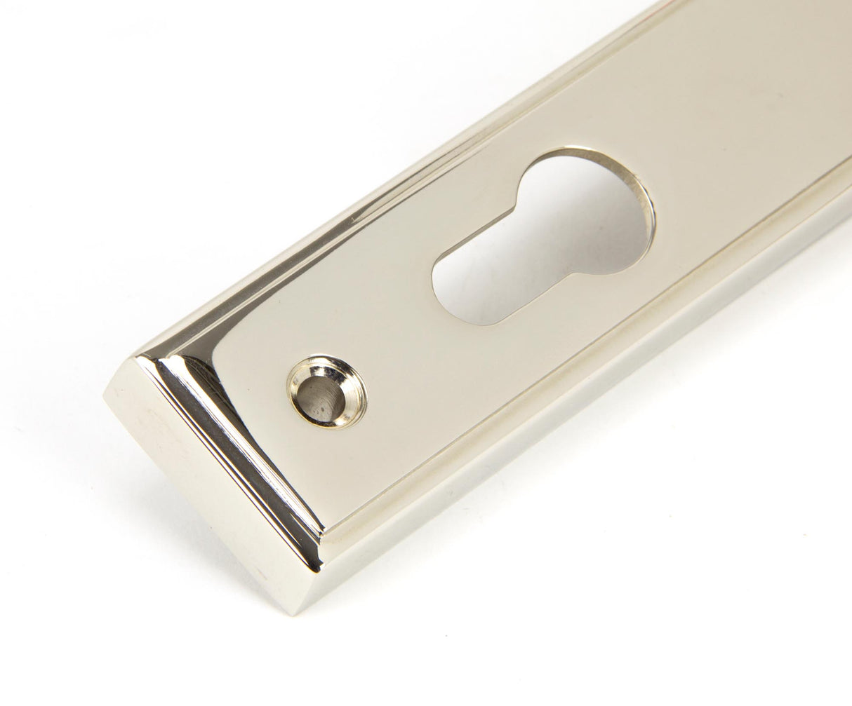 From The Anvil - Polished Nickel Newbury Slimline Lever Espag. Lock Set | Sku. 91427 | Trade Door Handles.