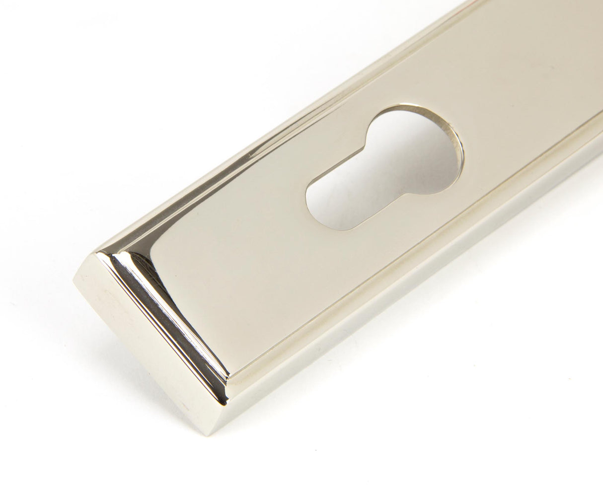 From The Anvil - Polished Nickel Newbury Slimline Lever Espag. Lock Set | Sku. 91427 | Trade Door Handles.