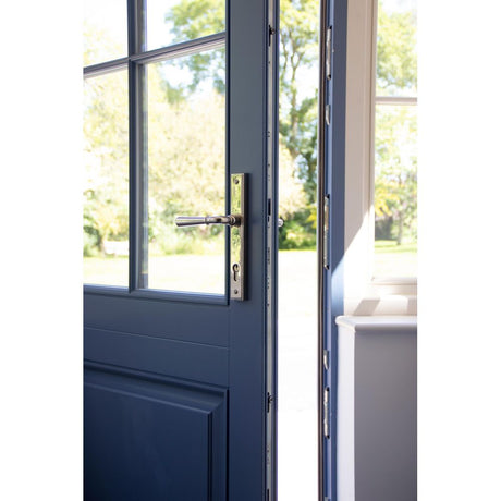 From The Anvil - Polished Nickel Newbury Slimline Lever Espag. Lock Set | Sku. 91427 | Trade Door Handles.