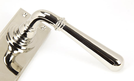 From The Anvil - Polished Nickel Newbury Lever Latch Set | Sku. 91429 | Trade Door Handles.