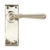 From The Anvil - Polished Nickel Newbury Lever Latch Set | Sku. 91429 | Trade Door Handles.