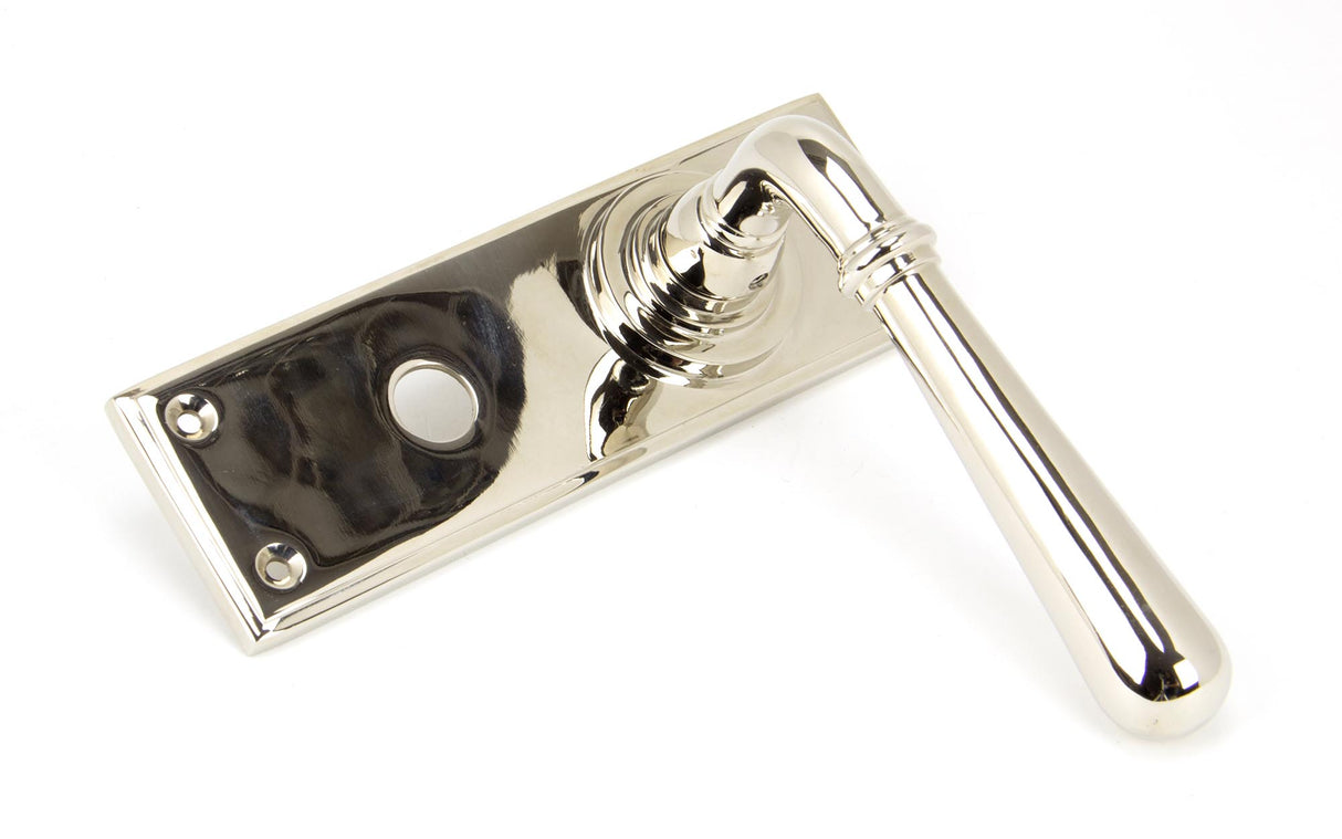 From The Anvil - Polished Nickel Newbury Lever Bathroom Set | Sku. 91430 | Trade Door Handles.