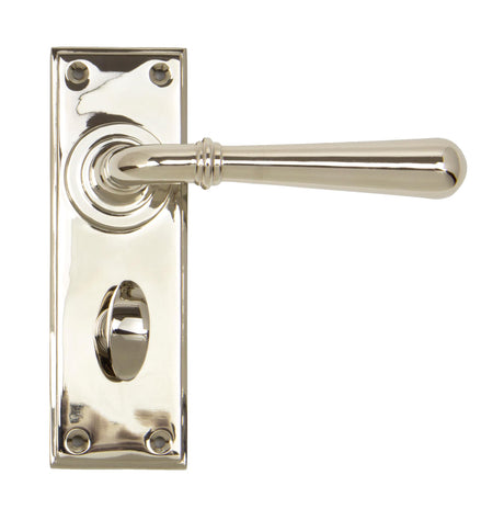 From The Anvil - Polished Nickel Newbury Lever Bathroom Set | Sku. 91430 | Trade Door Handles.