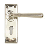 From The Anvil - Polished Nickel Newbury Lever Euro Lock Set | Sku. 91431 | Trade Door Handles.