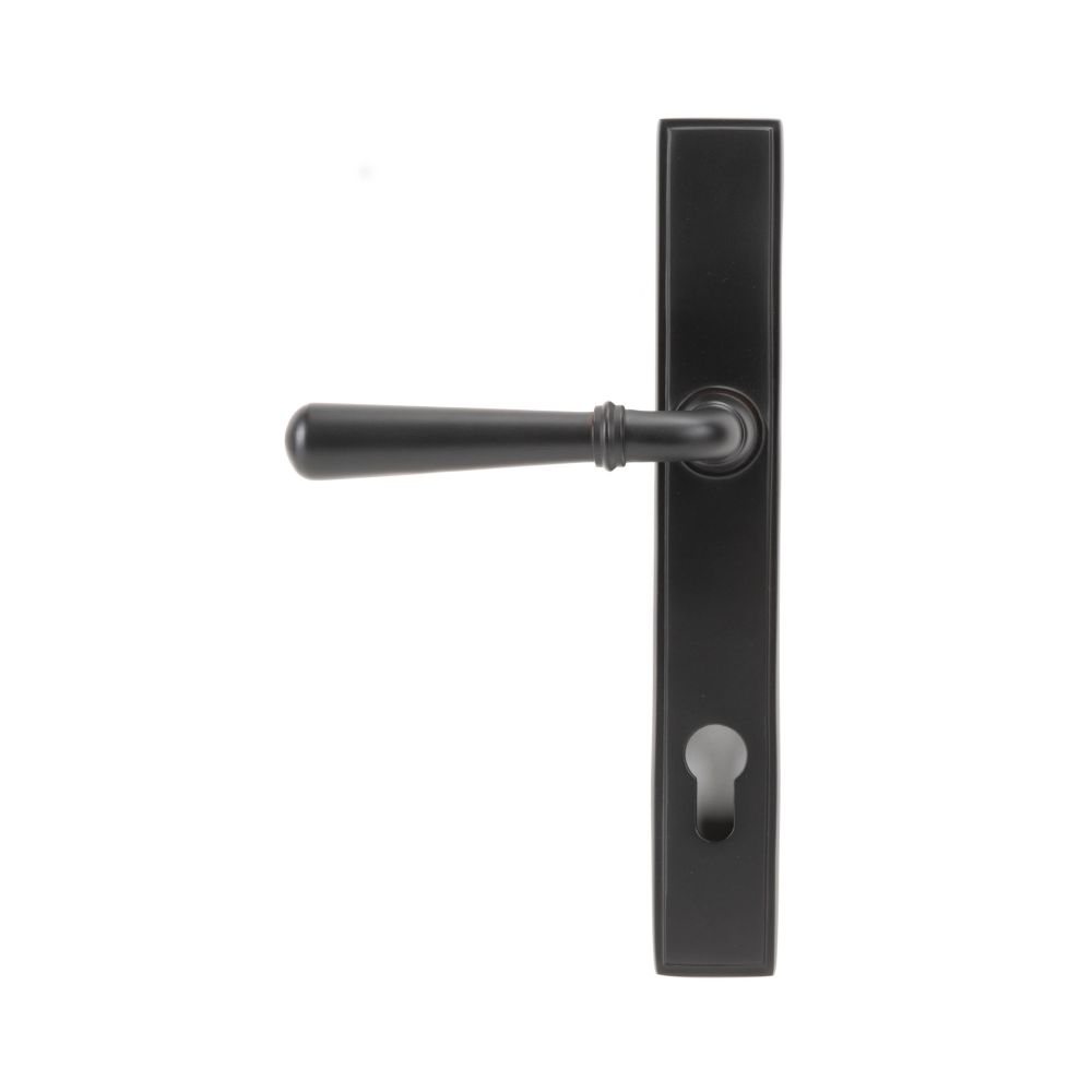 From The Anvil - Aged Bronze Newbury Slimline Lever Espag. Lock Set | Sku. 91434 | Trade Door Handles.