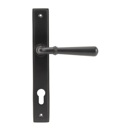 From The Anvil - Aged Bronze Newbury Slimline Lever Espag. Lock Set | Sku. 91434 | Trade Door Handles.