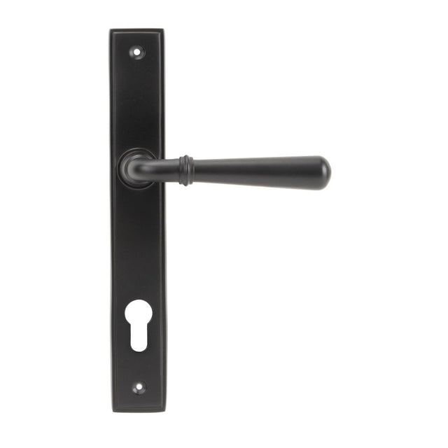 From The Anvil - Aged Bronze Newbury Slimline Lever Espag. Lock Set | Sku. 91434 | Trade Door Handles.