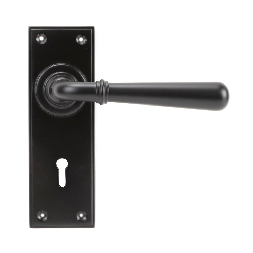 From The Anvil - Aged Bronze Newbury Lever Lock Set | Sku. 91435 | Trade Door Handles.