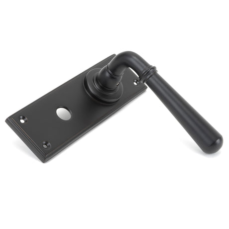 From The Anvil - Aged Bronze Newbury Lever Bathroom Set | Sku. 91437 | Trade Door Handles.