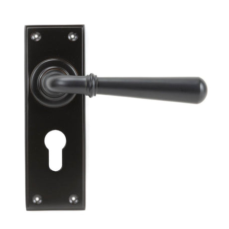 From The Anvil - Aged Bronze Newbury Lever Euro Lock Set | Sku. 91438 | Trade Door Handles.