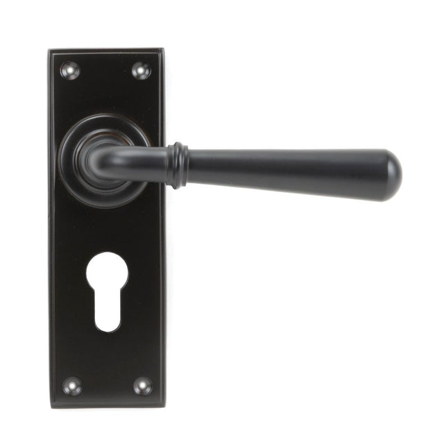 From The Anvil - Aged Bronze Newbury Lever Euro Lock Set | Sku. 91438 | Trade Door Handles.