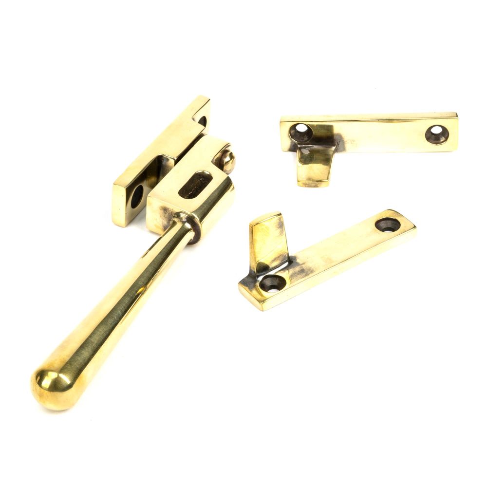 From The Anvil - Aged Brass Night-Vent Locking Newbury Fastener | Sku. 91442 | Trade Door Handles.