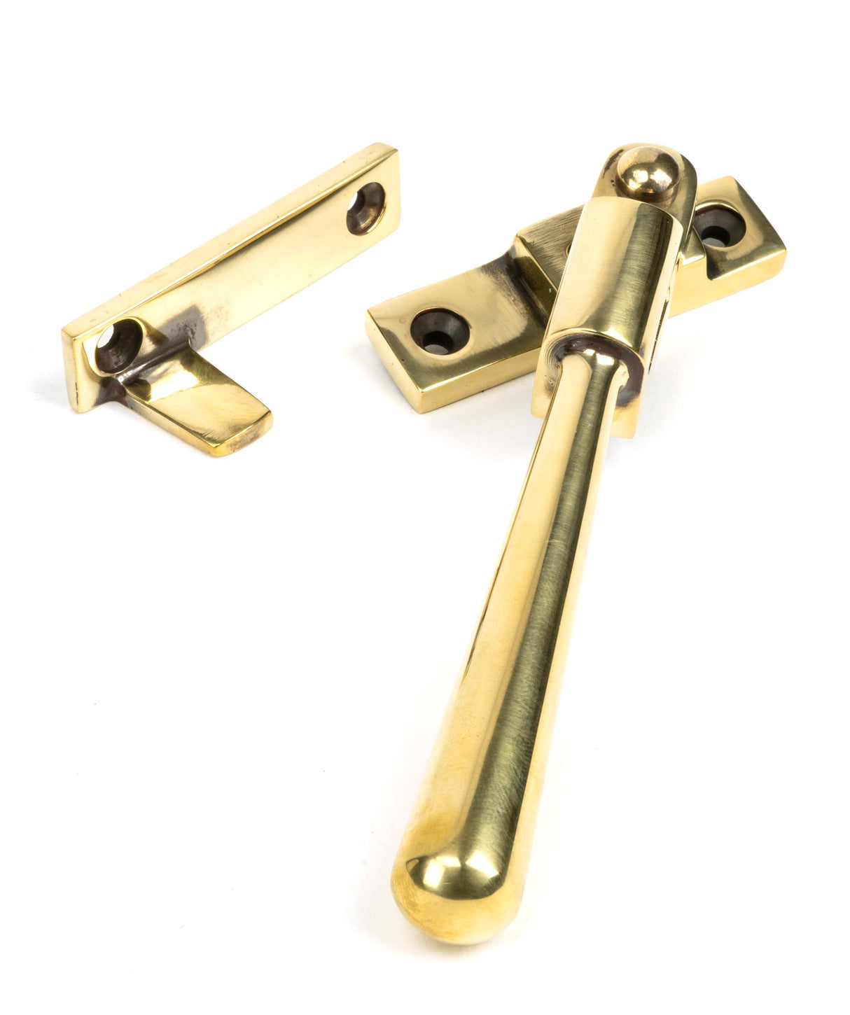 From The Anvil - Aged Brass Night-Vent Locking Newbury Fastener | Sku. 91442 | Trade Door Handles.