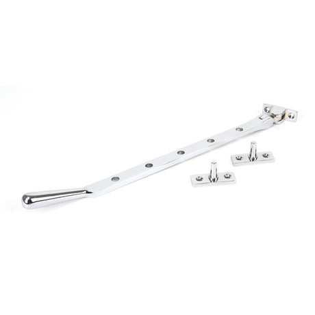 From The Anvil - Polished Chrome 12" Newbury Stay | Sku. 91454 | Trade Door Handles.