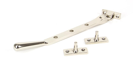 From The Anvil - Polished Nickel 8" Newbury Stay | Sku. 91459 | Trade Door Handles.