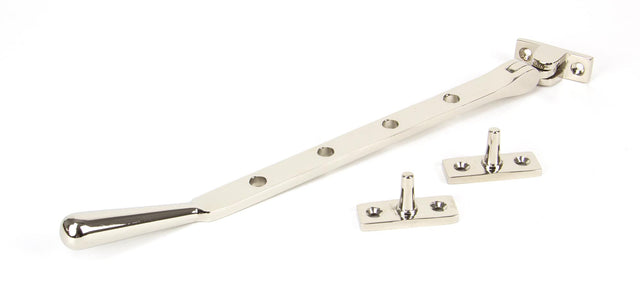 From The Anvil - Polished Nickel 10" Newbury Stay | Sku. 91460 | Trade Door Handles.