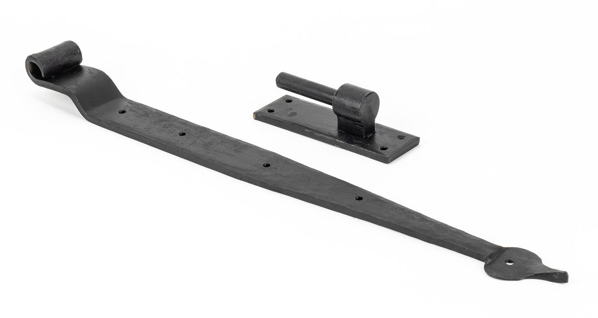 From The Anvil - External Beeswax 24" Hook & Band Hinge - Cranked (pair) | Sku. 91471 | Trade Door Handles.