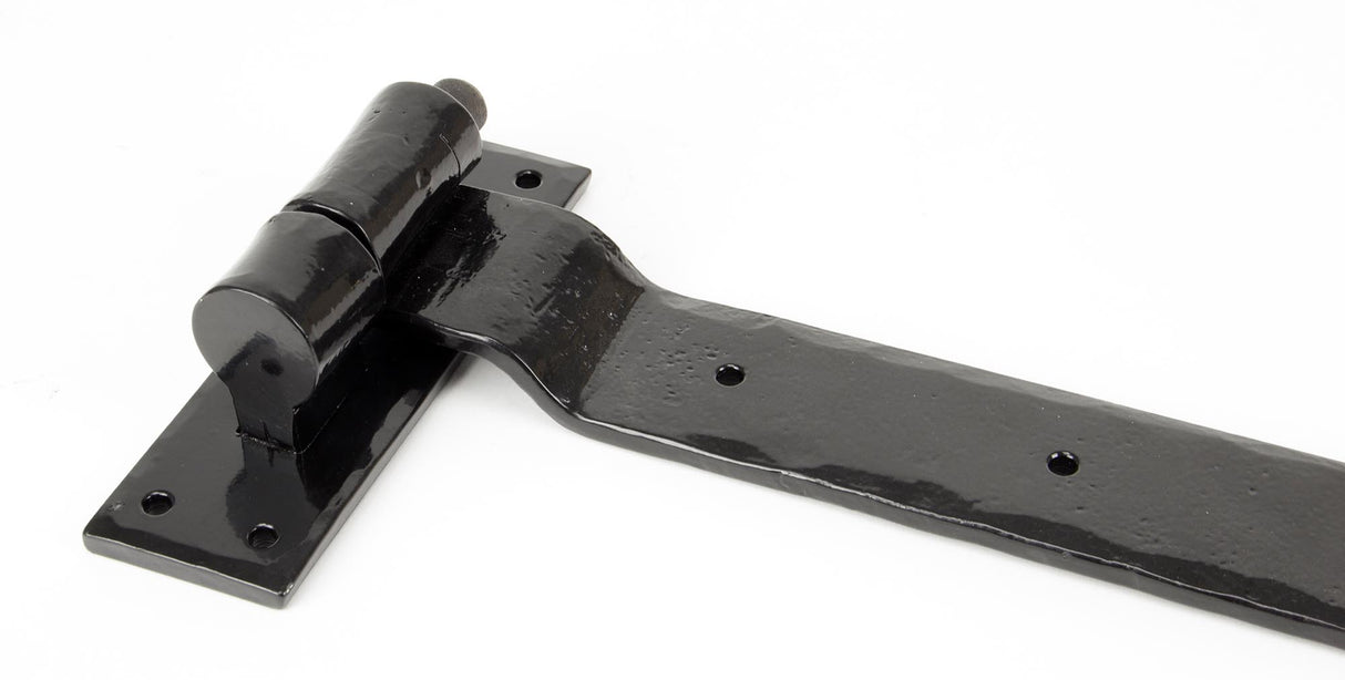 From The Anvil - Black 24" Hook & Band Hinge - Cranked (pair) | Sku. 91473 | Trade Door Handles.