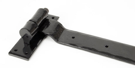 From The Anvil - Black 24" Hook & Band Hinge - Cranked (pair) | Sku. 91473 | Trade Door Handles.