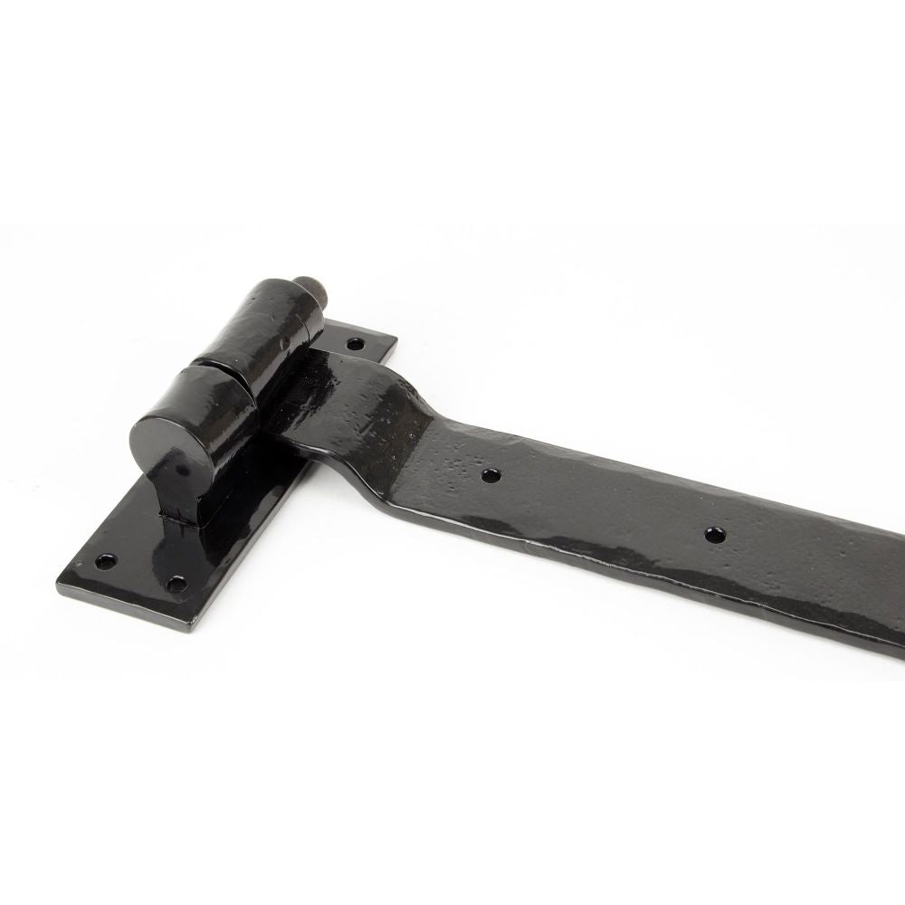 From The Anvil - Black 24" Hook & Band Hinge - Cranked (pair) | Sku. 91473 | Trade Door Handles.