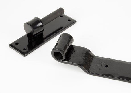 From The Anvil - Black 24" Hook & Band Hinge - Cranked (pair) | Sku. 91473 | Trade Door Handles.