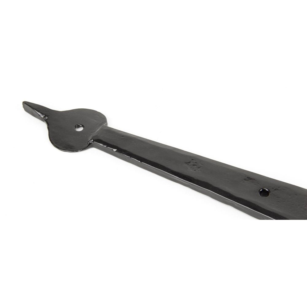 From The Anvil - Black 24" Hook & Band Hinge - Cranked (pair) | Sku. 91473 | Trade Door Handles.