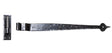 From The Anvil - Black 24" Hook & Band Hinge - Cranked (pair) | Sku. 91473 | Trade Door Handles.