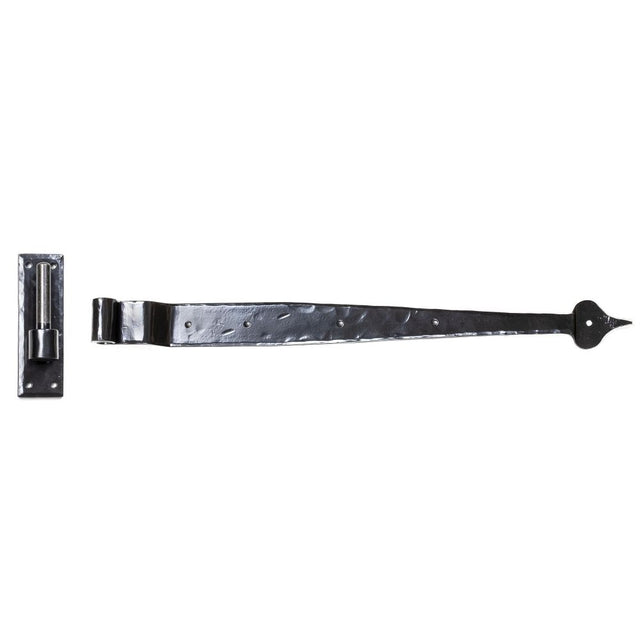 From The Anvil - Black 24" Hook & Band Hinge - Cranked (pair) | Sku. 91473 | Trade Door Handles.
