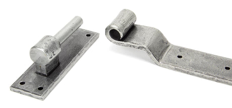 From The Anvil - Pewter 24" Hook & Band Hinge - Cranked (pair) | Sku. 91474 | Trade Door Handles.