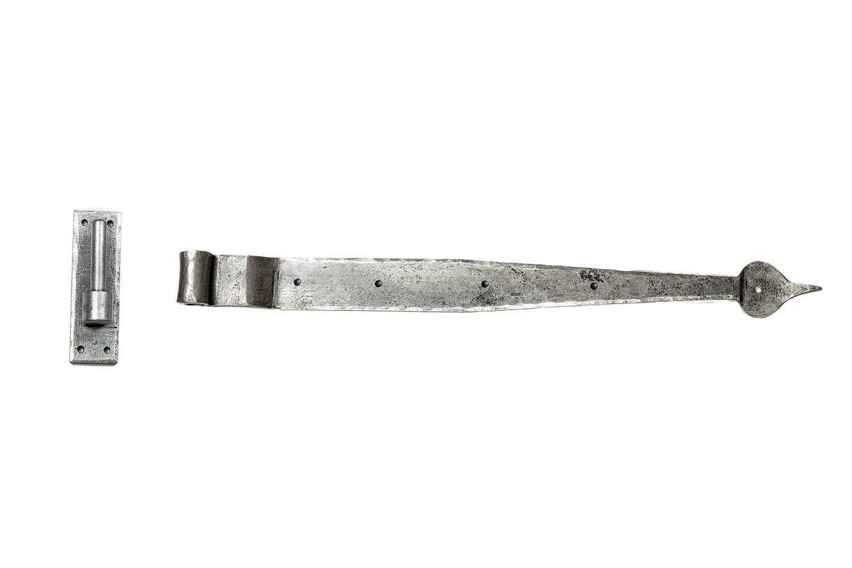 From The Anvil - Pewter 24" Hook & Band Hinge - Cranked (pair) | Sku. 91474 | Trade Door Handles.