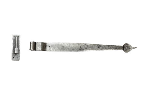 From The Anvil - Pewter 24" Hook & Band Hinge - Cranked (pair) | Sku. 91474 | Trade Door Handles.