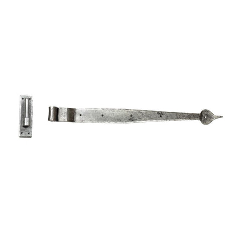 From The Anvil - Pewter 24" Hook & Band Hinge - Cranked (pair) | Sku. 91474 | Trade Door Handles.
