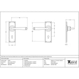 From The Anvil - External Beeswax Avon Lever Lock Set | Sku. 91479 | Trade Door Handles.