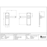 From The Anvil - External Beeswax Avon Lever Latch Set | Sku. 91480 | Trade Door Handles.