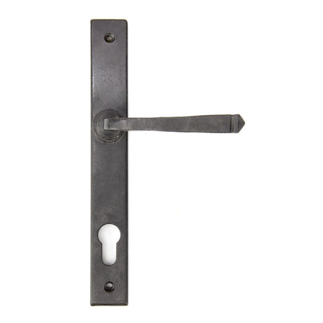From The Anvil - External Beeswax Avon Slimline Lever Espag. Lock Set | Sku. 91484 | Trade Door Handles.