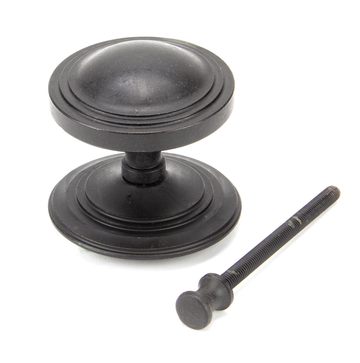 From The Anvil - External Beeswax Art Deco Centre Door Knob | Sku. 91486 | Trade Door Handles.
