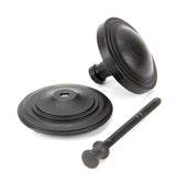 From The Anvil - External Beeswax Art Deco Centre Door Knob | Sku. 91486 | Trade Door Handles.