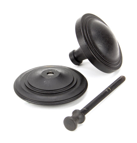 From The Anvil - External Beeswax Art Deco Centre Door Knob | Sku. 91486 | Trade Door Handles.