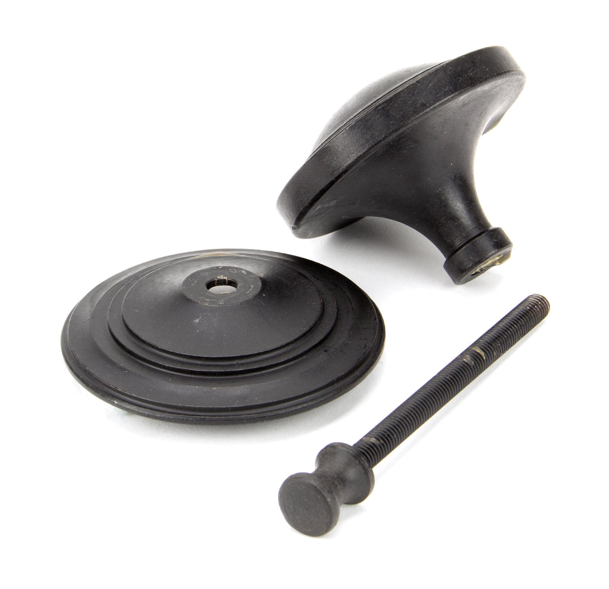 From The Anvil - External Beeswax Art Deco Centre Door Knob | Sku. 91486 | Trade Door Handles.