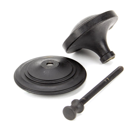 From The Anvil - External Beeswax Art Deco Centre Door Knob | Sku. 91486 | Trade Door Handles.