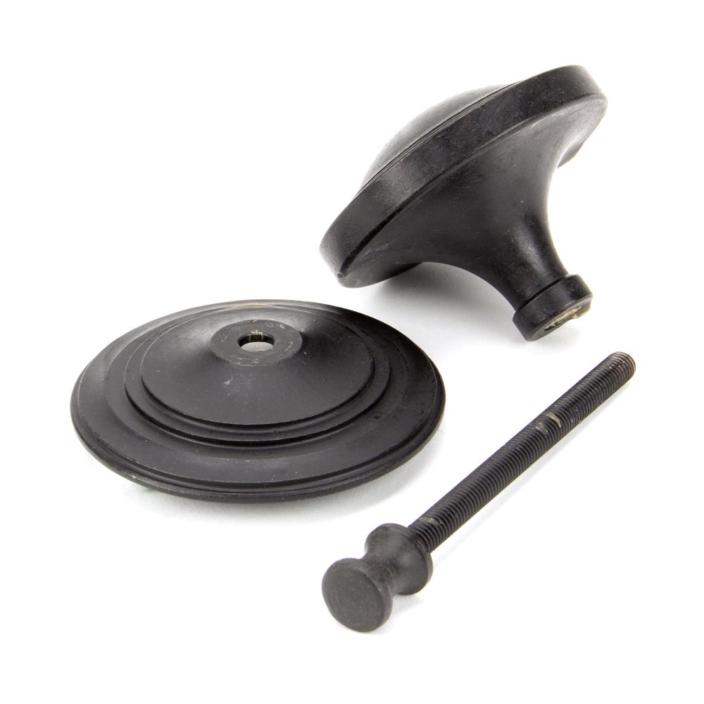 From The Anvil - External Beeswax Art Deco Centre Door Knob | Sku. 91486 | Trade Door Handles.