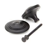 From The Anvil - External Beeswax Art Deco Centre Door Knob | Sku. 91486 | Trade Door Handles.