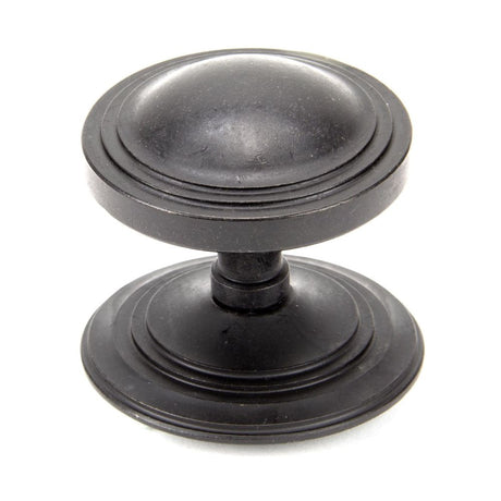 From The Anvil - External Beeswax Art Deco Centre Door Knob | Sku. 91486 | Trade Door Handles.