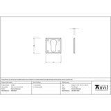 From The Anvil - External Beeswax Avon Euro Escutcheon | Sku. 91488 | Trade Door Handles.