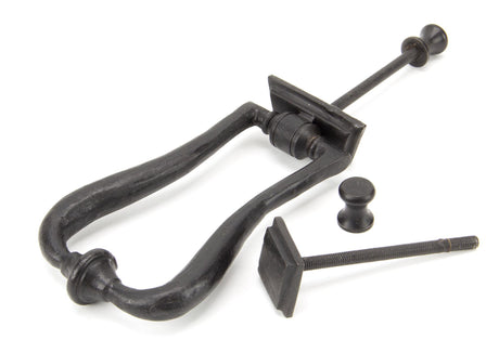 From The Anvil - External Beeswax Slimline Art Deco Door Knocker | Sku. 91491 | Trade Door Handles.