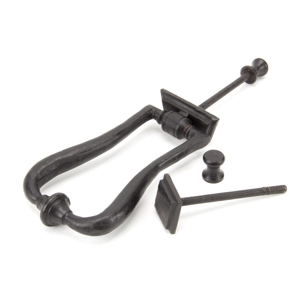 From The Anvil - External Beeswax Slimline Art Deco Door Knocker | Sku. 91491 | Trade Door Handles.