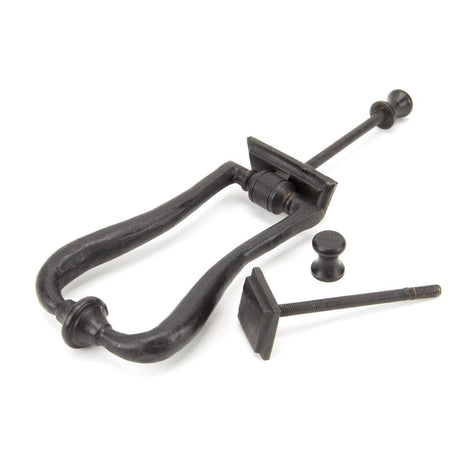 From The Anvil - External Beeswax Slimline Art Deco Door Knocker | Sku. 91491 | Trade Door Handles.