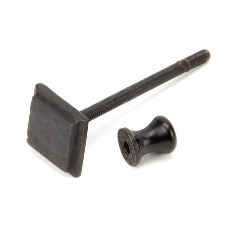From The Anvil - External Beeswax Slimline Art Deco Door Knocker | Sku. 91491 | Trade Door Handles.