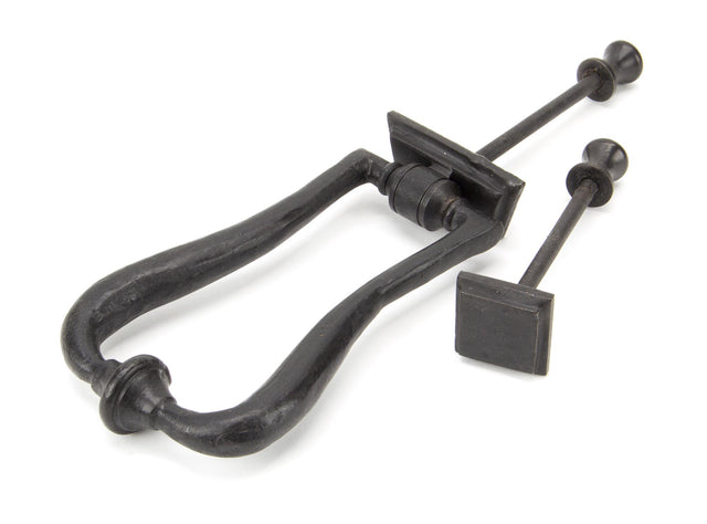 From The Anvil - External Beeswax Slimline Art Deco Door Knocker | Sku. 91491 | Trade Door Handles.