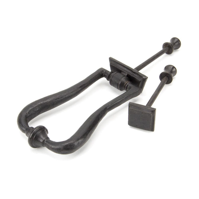 From The Anvil - External Beeswax Slimline Art Deco Door Knocker | Sku. 91491 | Trade Door Handles.